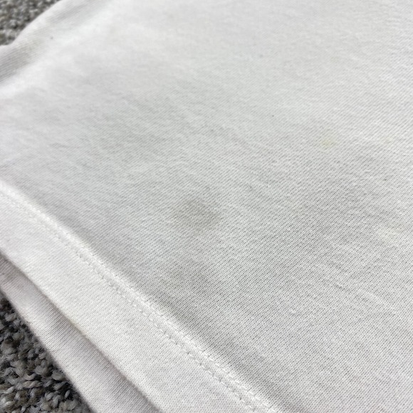 Champion Shirt Mens XL White Blue Applique Logo Short Sleeve Casual Grunge Y2K - Picture 7 of 13